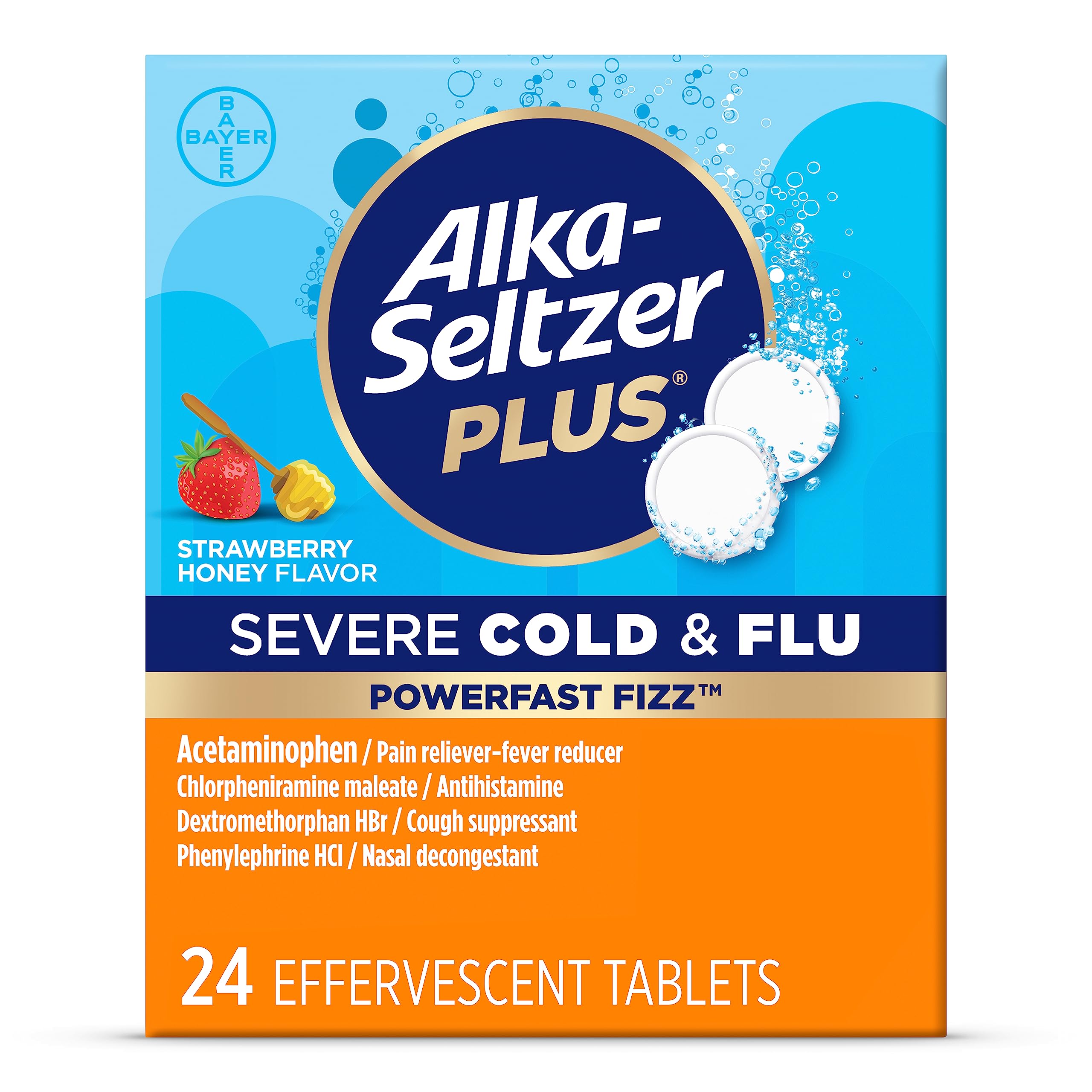 Amazon.com: Alka-Seltzer Plus PowerFast Fizz, medicamento para